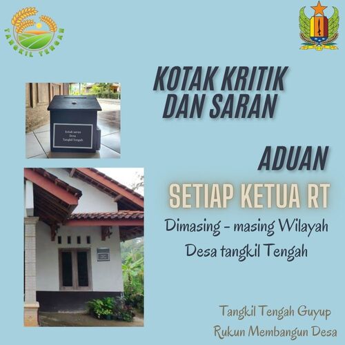 1.a. kotak saran dan aduan tiap RT 1.a. kotak saran dan aduan tiap RT